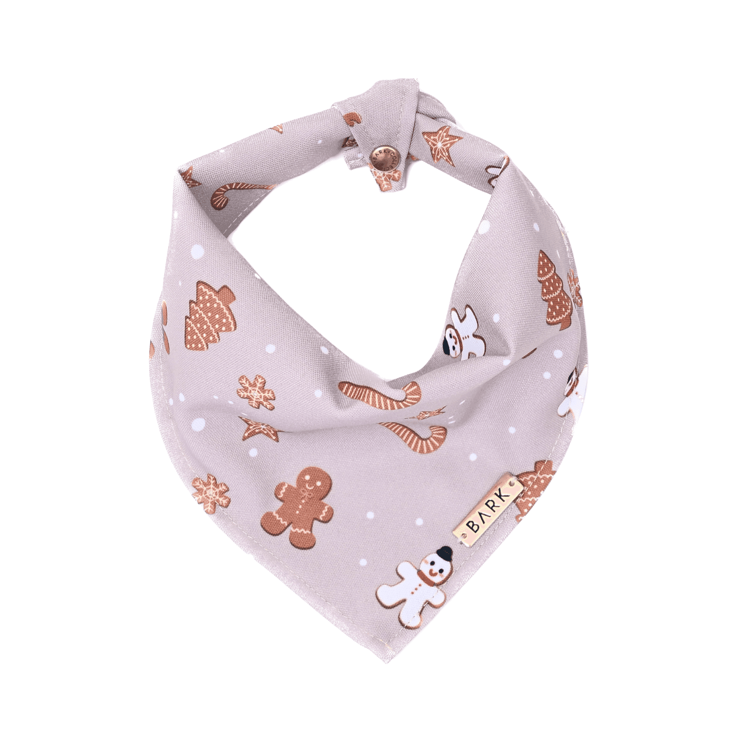 BANDANA BEIGE GINGERBREAD MAN