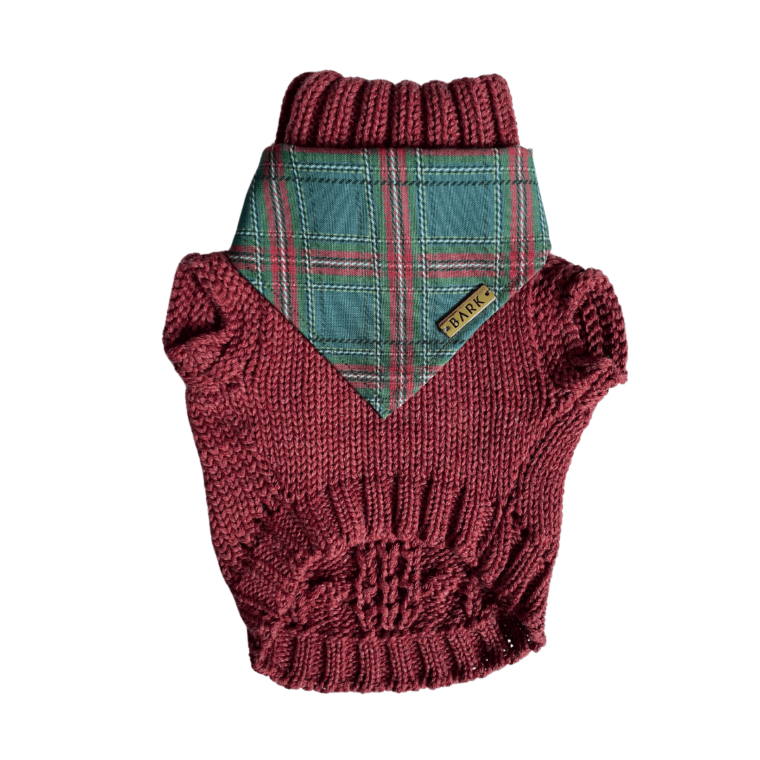 SET SUETER GREEN TARTAN