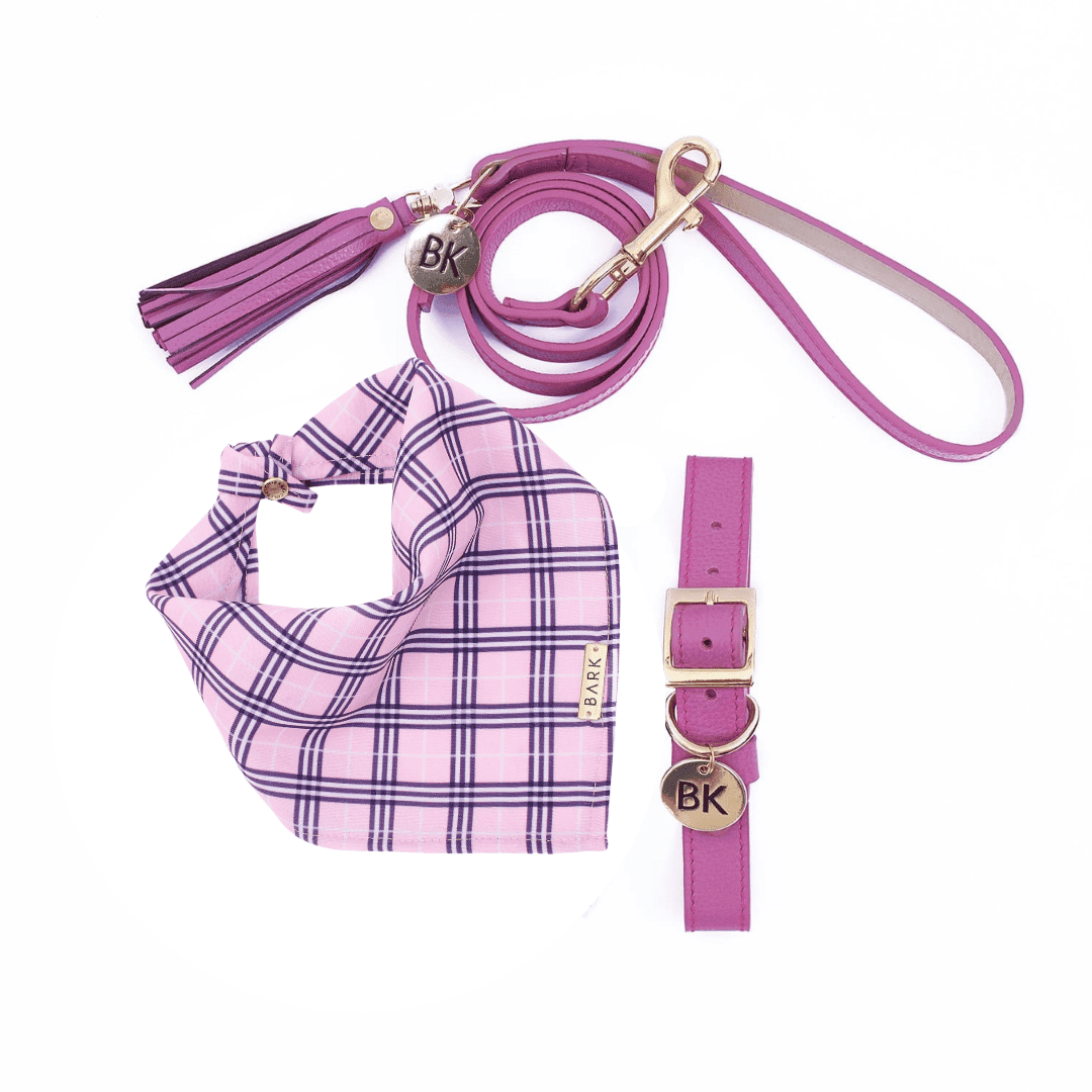 SET CANDY PINK PLAID