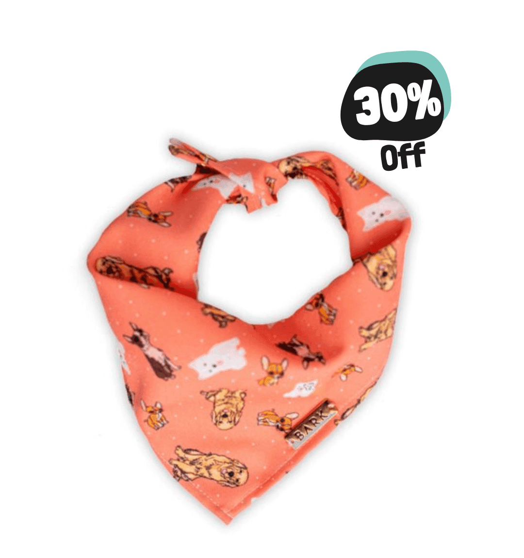BANDANA CORAL HAPPY DOGS