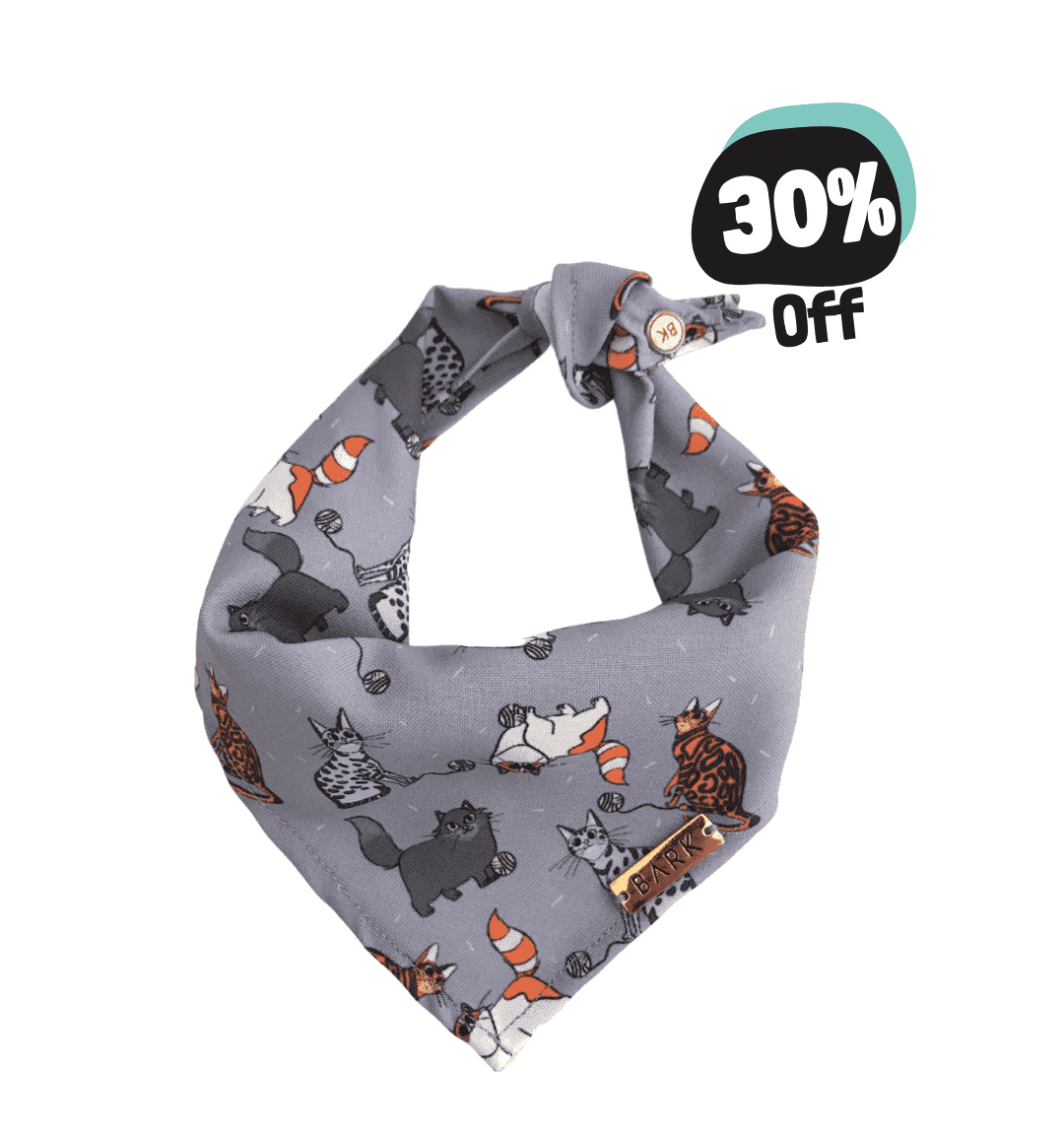 BANDANA PURPLE CATS