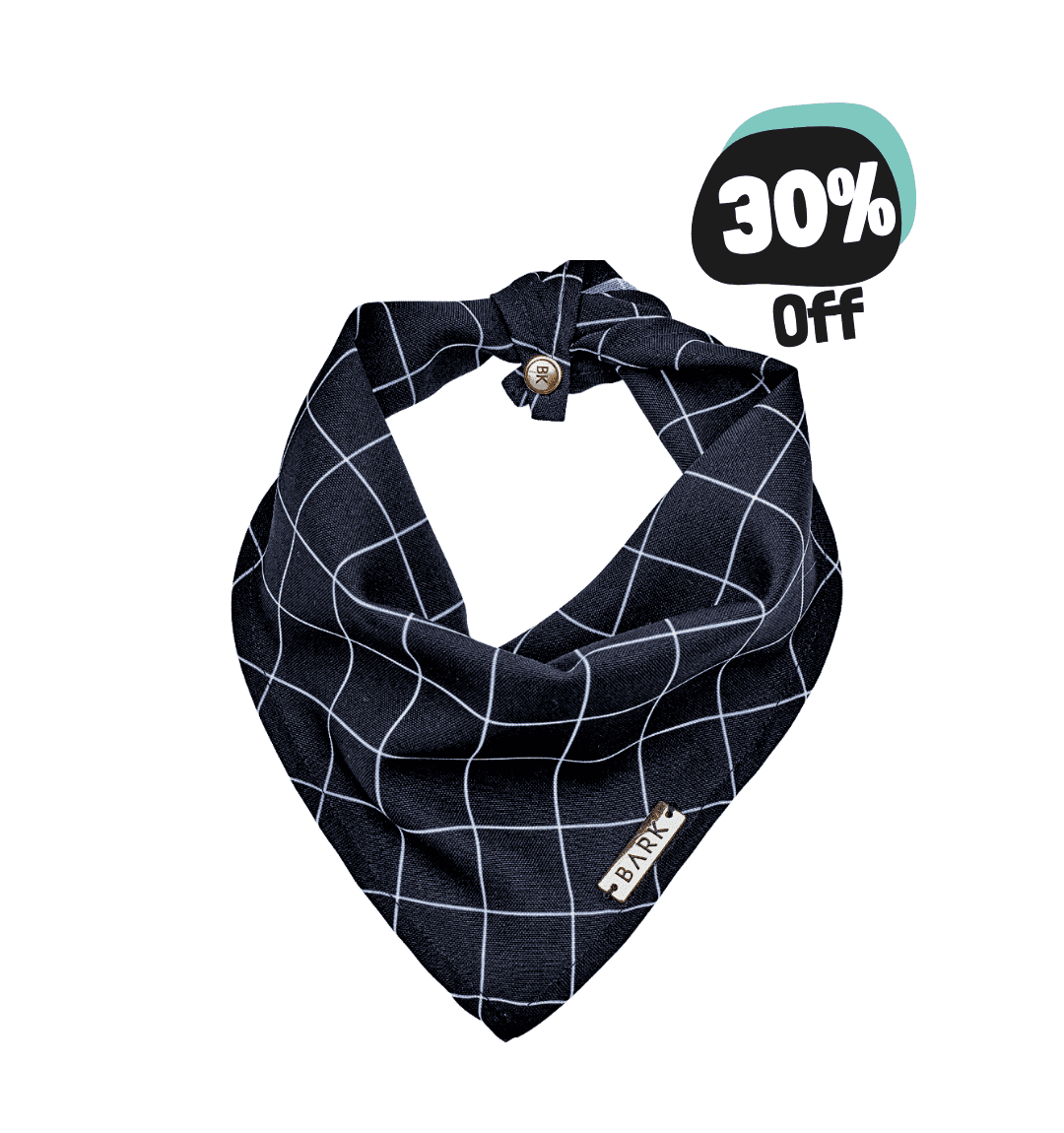 BANDANA BLACK SQUARES