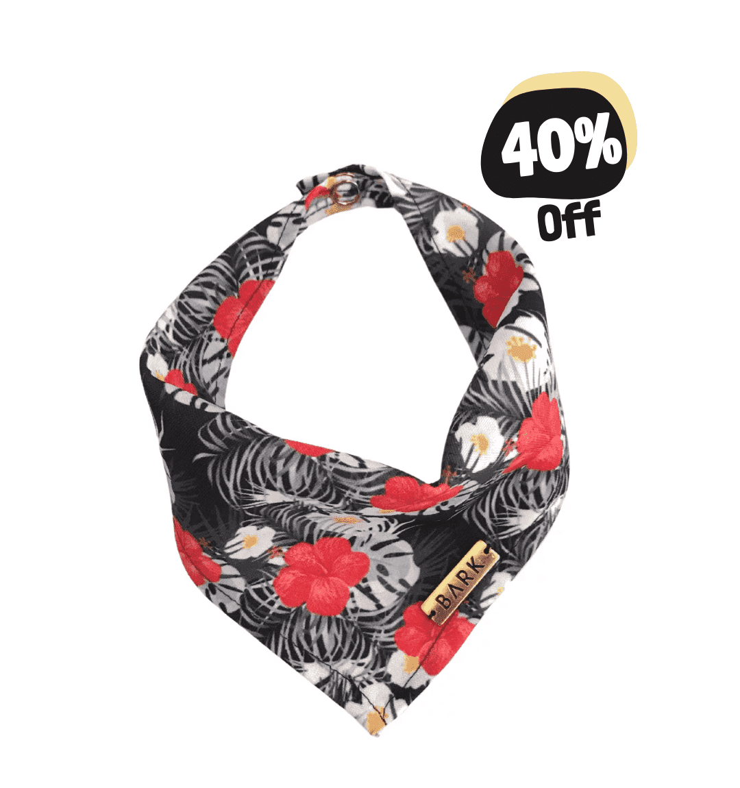 BANDANA BLACK TROPICAL