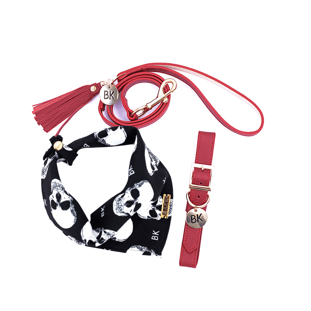 SET SCARLETT BLACK SKULLS