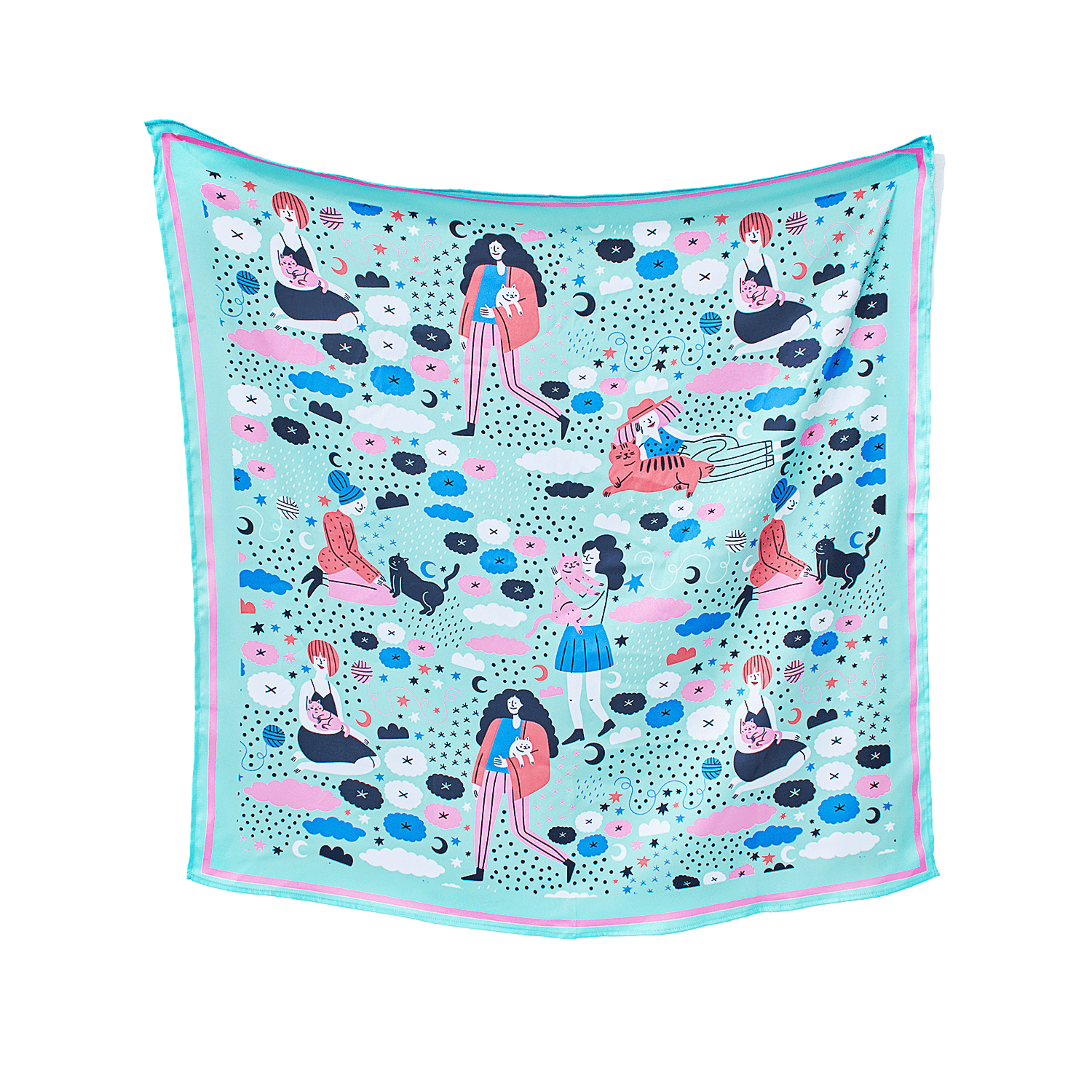 PAÑUELO MINT CAT MOM