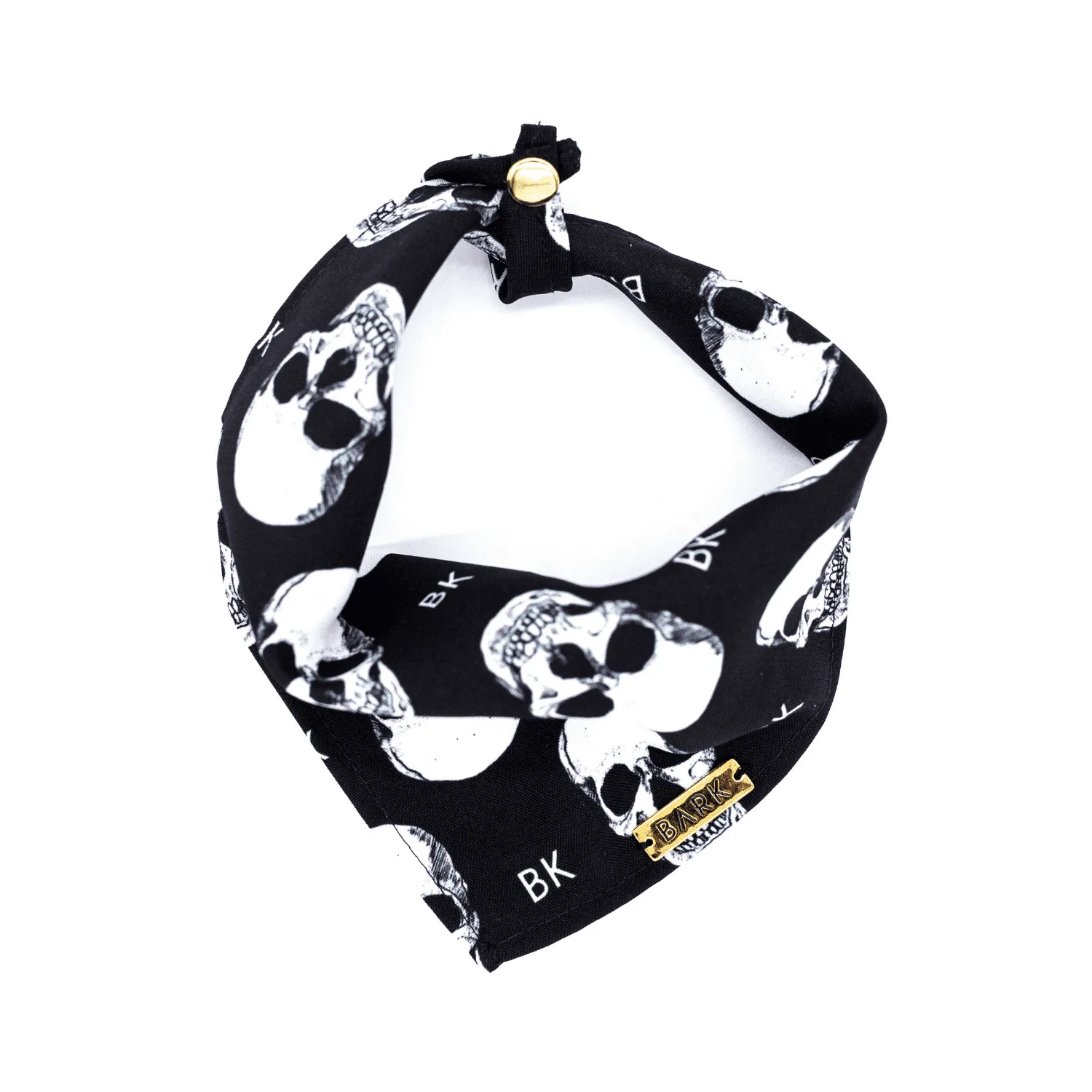 BANDANA BLACK SKULLS
