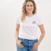 WHITE T-SHIRT DOG MOM
